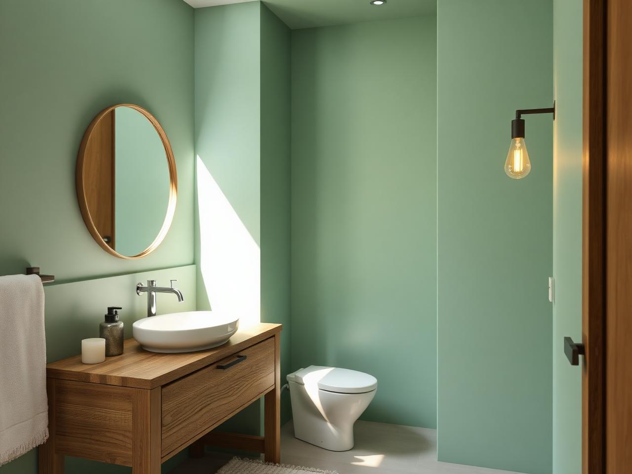 Fachada estilo Spa natural pintada con Fuzzy Fiddleheads de Berel