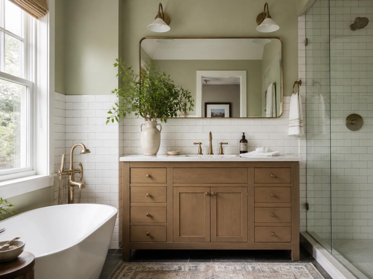 Fachada estilo Spa natural pintada con Sausalito Spring de Berel