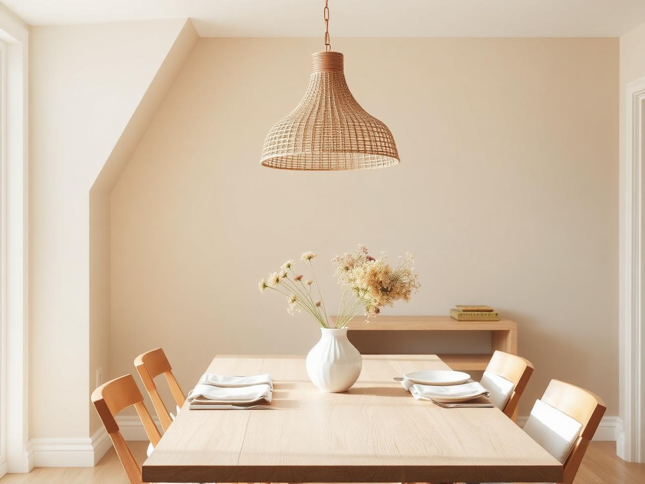 Fachada estilo Nórdica suave pintada con Crema Colonial de Berel