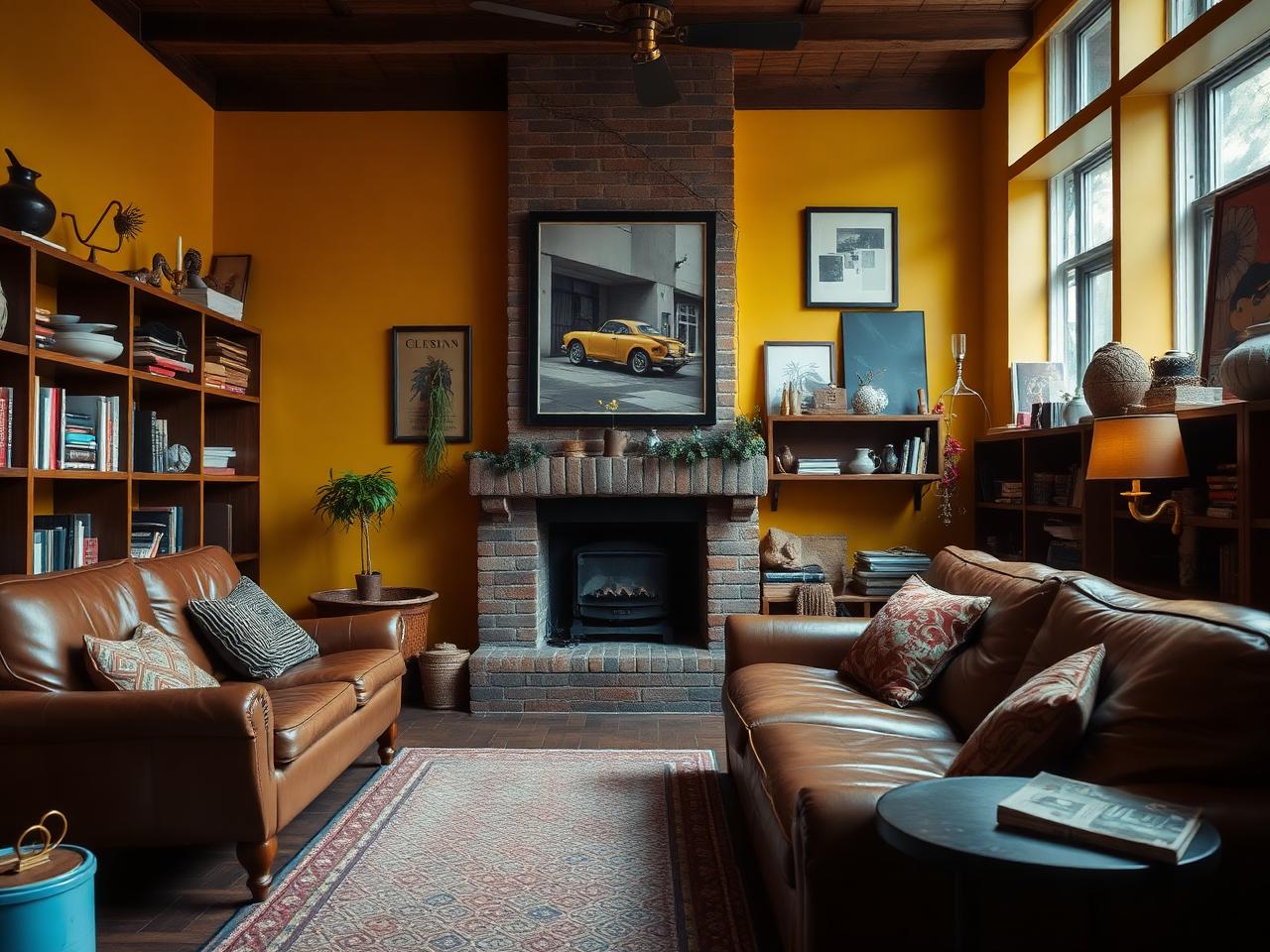 Fachada estilo Retro cálida pintada con Ocre de Berel